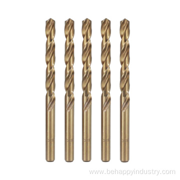 8PCS Titanium Coated HSS Twist Drill Bit Set